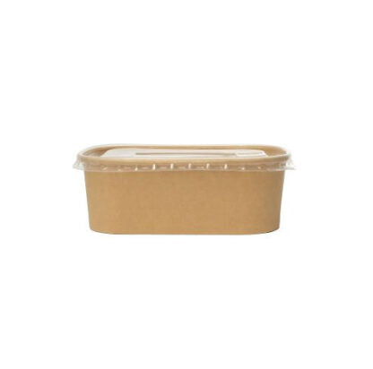 Kraft Salad Container -Rectangle (1000ml)