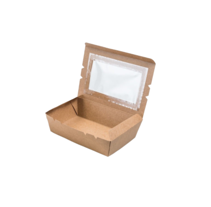 Kraft Lunch Box with Window – Medium(1100ml)