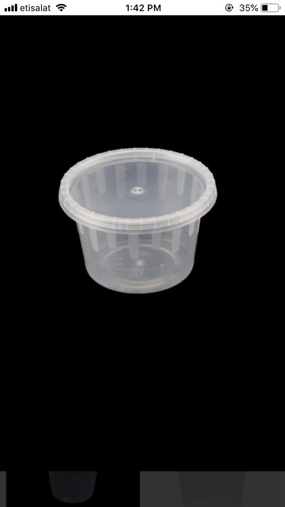 Microwave Container 4 oz with Lid