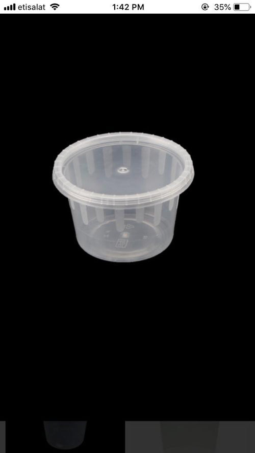Microwave Container 4 oz with Lid