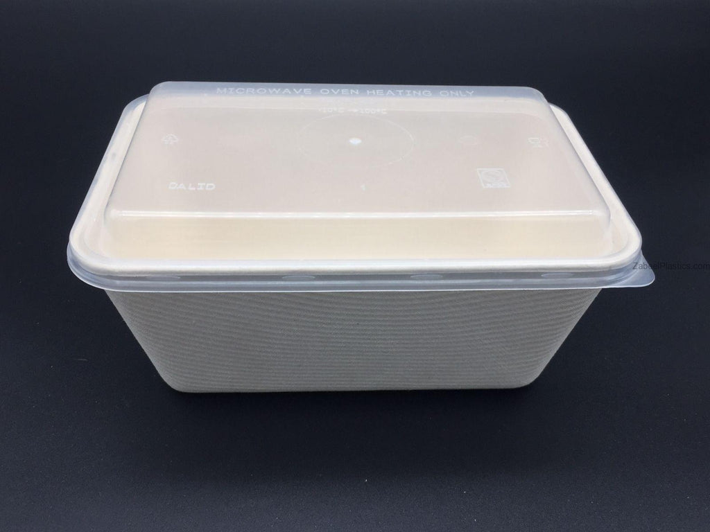 Bio Degradable Containers 1000 cc with Lid