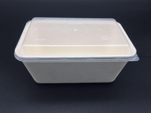 Bio Degradable Containers 1000 cc with Lid