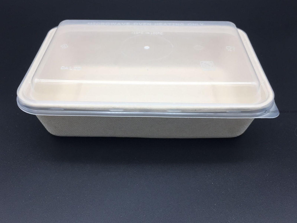 Bio Degradable Container 500 cc with Lid