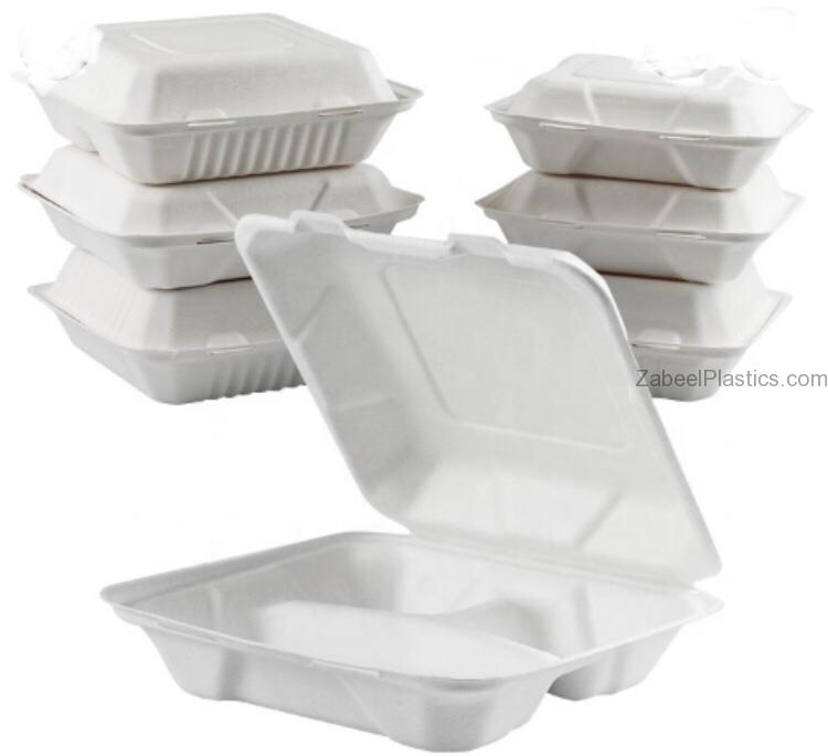 Bio Degradable Lunch Box 3 Section