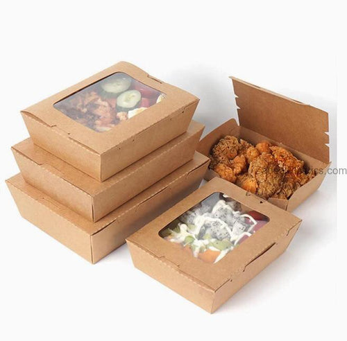 Kraft Lunch Box With Window Medium