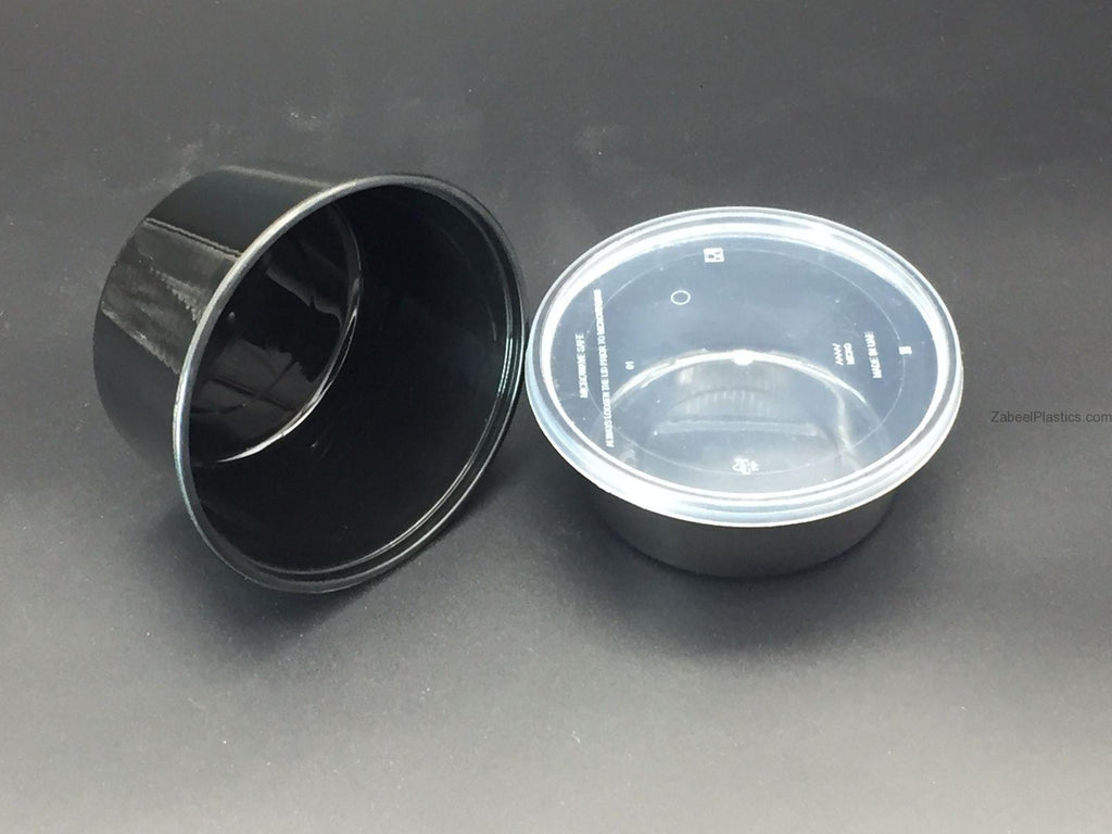 Black Microwave 450 cc with Lid