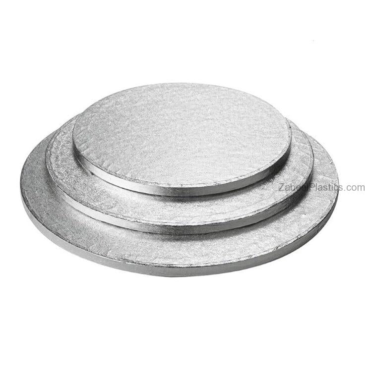 Cake Board Round Silver