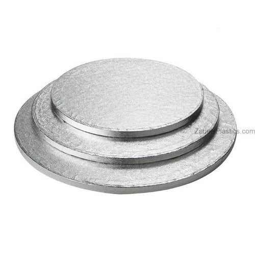 Cake Board Round Silver