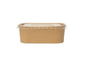 Kraft Salad Container -Rectangle (1000ml)