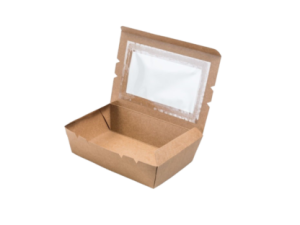 Kraft Lunch Box with Window – Medium(1100ml)