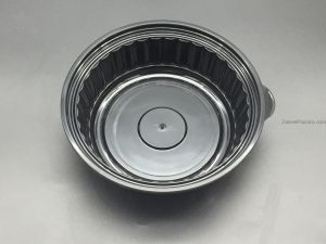 Black pastry container 12 oz with lid