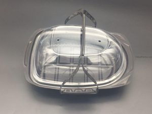 Black Chicken Container with Lid