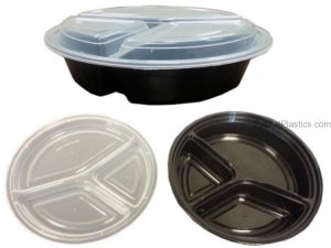 Black Microwave RO348 with Lid