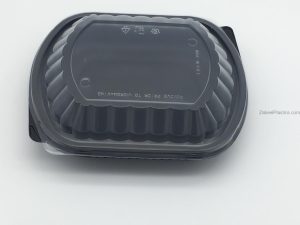 Black Microwave 1 section with Lid